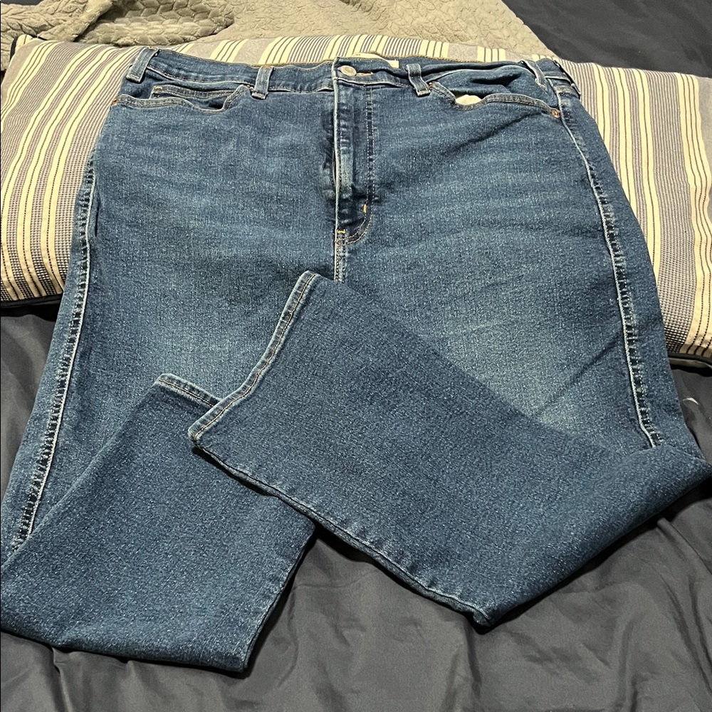 Signature by Levi Strauss High-Rise Dark Blue Women's Jeans